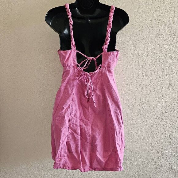 Zara Linen Blend Dress - Picture 6 of 9